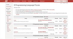 Desktop Screenshot of forum.dlang.org