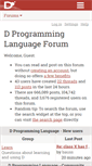 Mobile Screenshot of forum.dlang.org