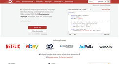 Desktop Screenshot of dlang.org